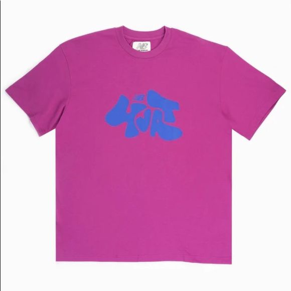 NEW BALANCE x SALEHE BEMBURY Logo Mania T-shirt Size L NWT - Picture 7 of 9